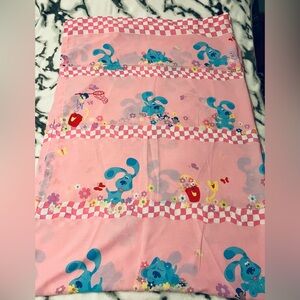 2000 Vintage Dan River Blue's Clues Twin Flatbed Bed Sheet